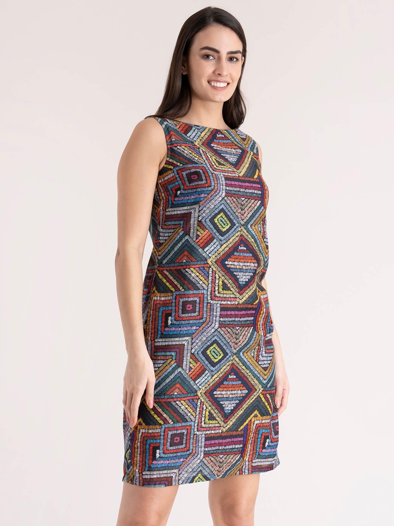 Geometric Print Dress - Multicoloured| Formal Dresses