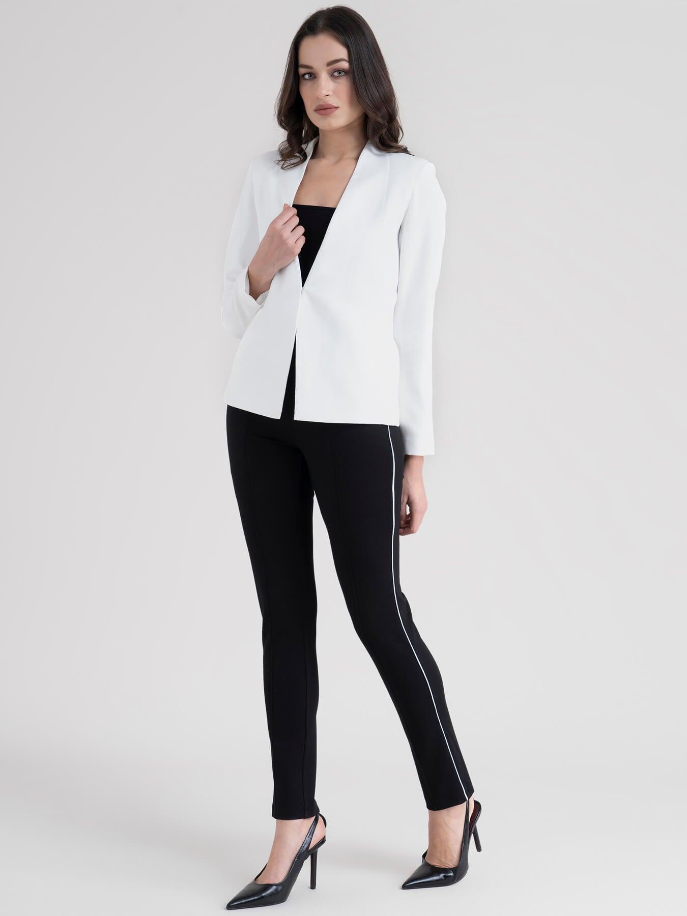 Open Front Blazer - White| Formal Jackets