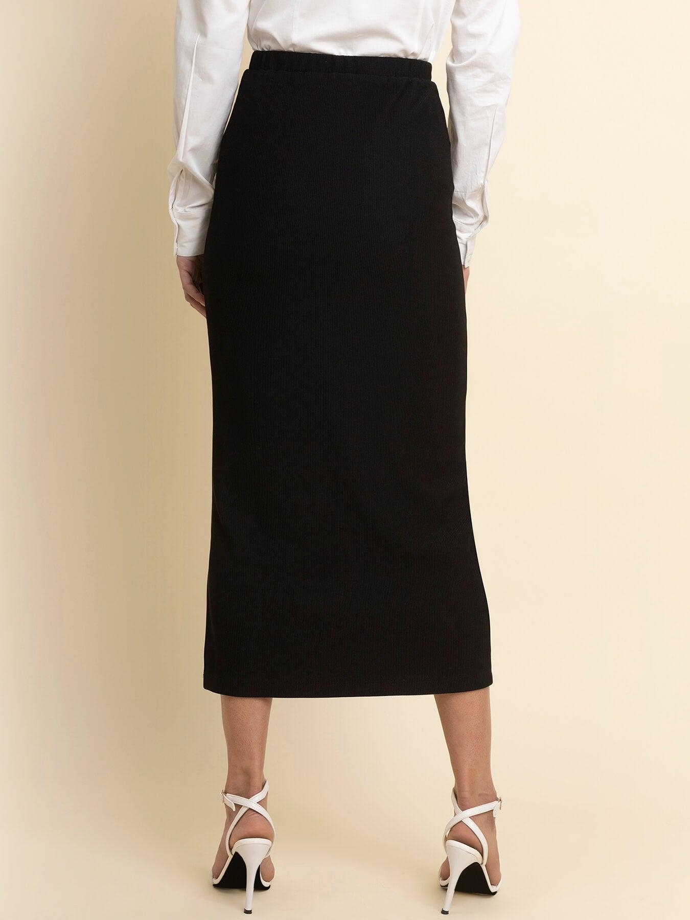 LivIn Midi Skirt - Black| Formal Skirts