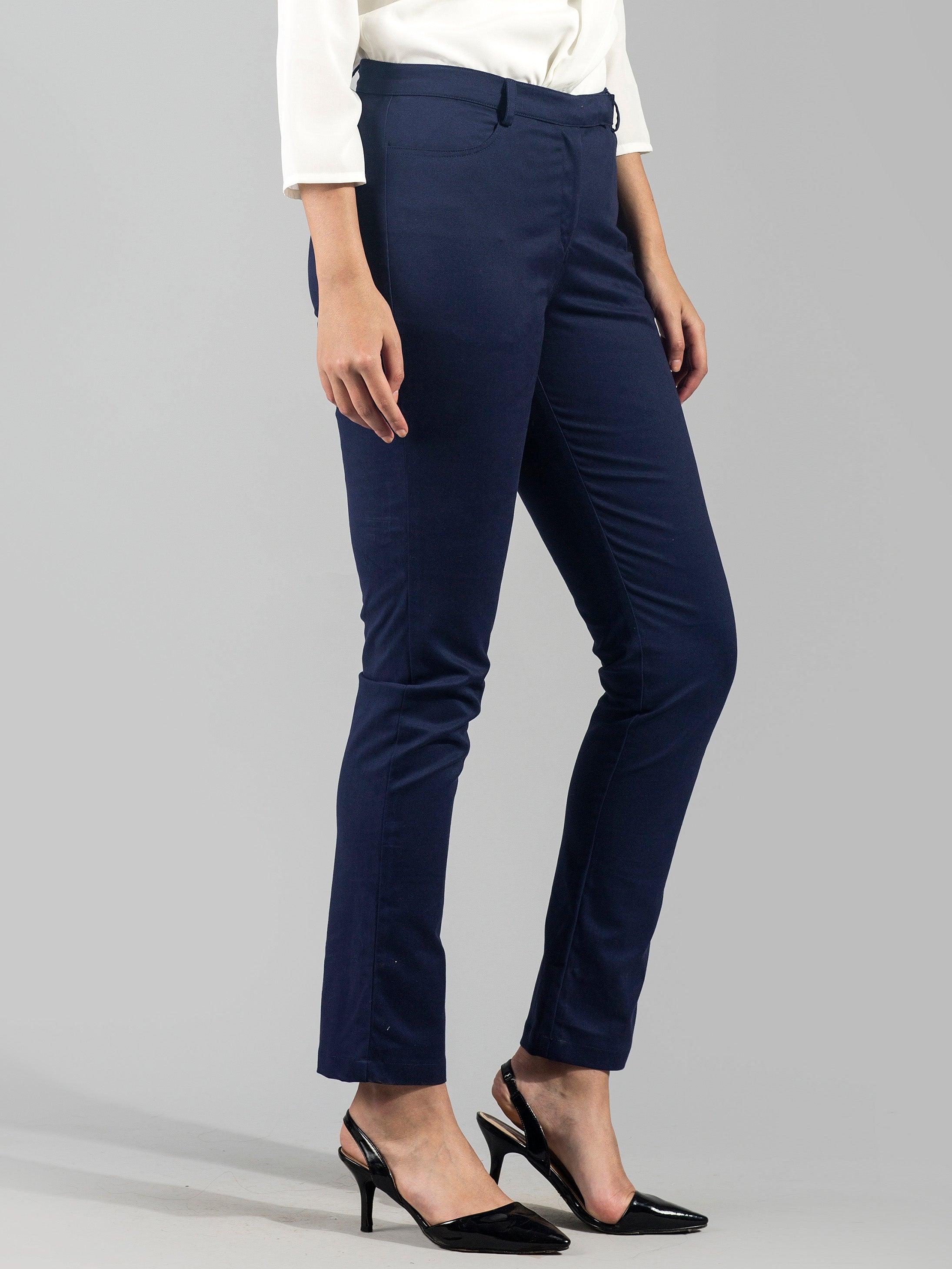 Essential Comfort Trousers - Navy| Formal Trousers