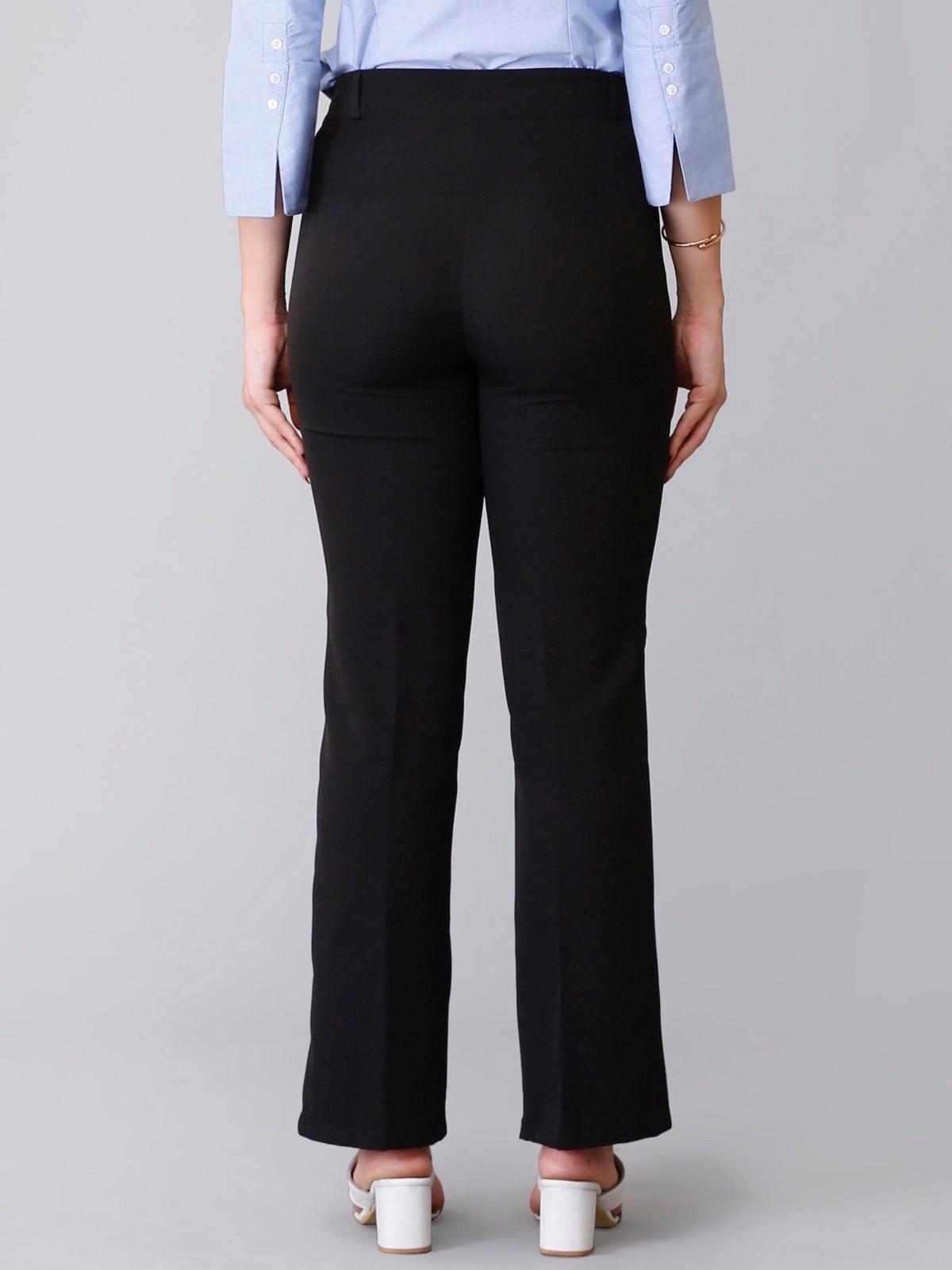 High Waist Pants - Black| Formal Trousers